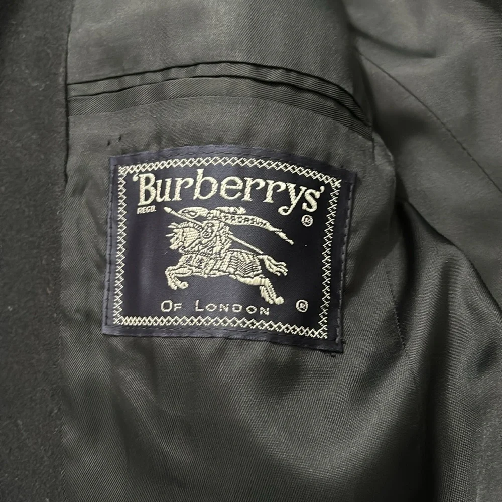 BURBERRYS Navy Blue Vintage Blazer Size 8 - Picture 7 of 9